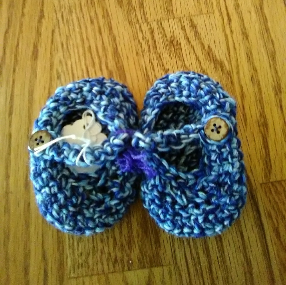 Crocheted Baby Booties